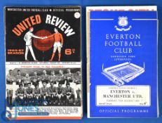 1966/67 Manchester Utd complete season home programmes nos. 1-24; away programmes complete league