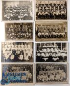 8x Early Rugby League Postcards: to include Wigan and Internationals, Australian team x2 1921,