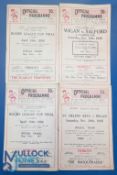 Four 1935-36 Wigan Rugby League Home Programmes: September 4th, 1935, v Leigh, October 12th, 1935, v