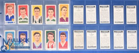 1960 Barratt & Co Famous Football Cards A8: series of 50 (full set of colour cards) with noted cards