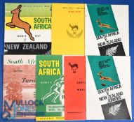1965 New Zealand v S Africa Test Rugby Programmes (4): 1st, 3rd & 4th test issues from this hard-
