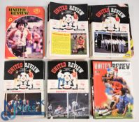 1980-1990 Manchester United Away Football programmes, league, cup European cup, a good collection,