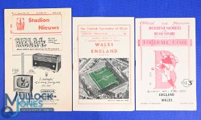 1956/57 Netherlands Select XI v London Combined XI 24 October 1956 match programme in Amsterdam;