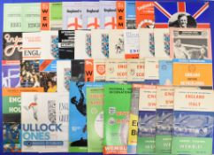 Selection of England home international match programmes to include 1956 Wales, 1957 Scotland,