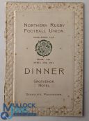 1911 Northern Rugby Football Union Dinner Menu Card: Broughton Rangers v Wigan, held at Deans Gate