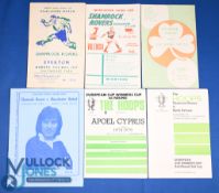 Selection of Shamrock Rovers homes 1956/57 Everton (friendly), 1963/64 Valencia (ICFC), 1964/65