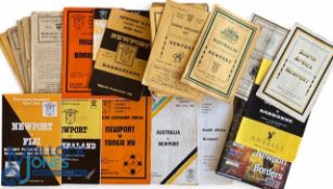 Newport RFC Home & Away Rugby programmes (64): What a chance: v Australia 1947, 57 & 66; v SA 1952 &