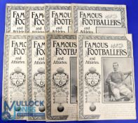 Famous Footballers and Athletes, edited by Alcock & Hill, published by Hudson & Kearns, c1896, parts