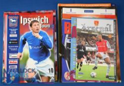 2001/02 Manchester Utd complete league season away match programmes (19) FAC aways at Aston Villa,