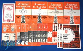 Selection of Arsenal home match programmes 1948/49 Spurs (FAC) (report of previous match v