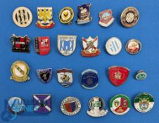 24x Non-League & Amateur Football Badges, metal and enamel to include Runcorn Town, Old Hill Town,