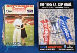 1994/95 Manchester Utd complete league season aways (21) FAC aways Sheffield Utd, Crystal Palace (