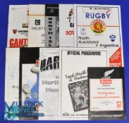 1989-95 Tourists in NZ Rugby Programmes (10): Argentina v Canterbury, Waikato, N Auckland &