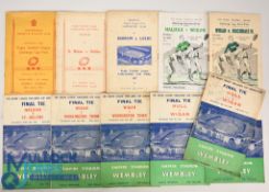 1953-1959 Rugby League Challenge Cup Final and Semi-Final Programmes: to include souvenir brochure