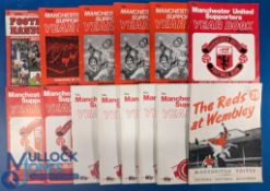 Manchester United Souvenir Wembley 1963 Book, and a collection of 1970-80 handbooks, with duplicates