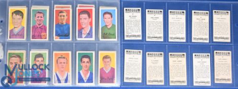 1963 Barratt & Co Famous Football Cards A11, series of 50 (full set of colour cards) with noted card