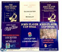 1972 & 1977-1981 RFU KO Cup Final Rugby Programmes (6): 1st ever KO final and five others