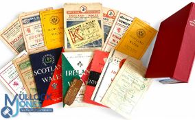 1947-60 Wales H & A Rugby Programmes in Scarlet Binder (31): Lovely clean professionally produced
