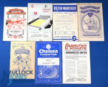 1953/54 Manchester Utd away match programmes Liverpool (score 4-4 to cover, tc), Aston Villa (