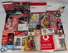 Manchester United Football Collectables, season tickets, scarves, place mats, pictures official