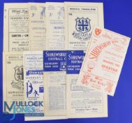 Selection of Oswestry Town programmes 1946/47 Halesowen Town (Birmingham League), 1955/56 Cheltenham