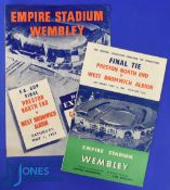 1954 FAC final WBA v Preston NE 1st May 1954 match programme; very slight crease. Also the Daily