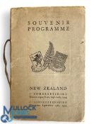 Scarce 1924 All Blacks Souvenir Programme of their Somerset & Glos Stay & Games: Soft cover and well