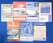 1955/56 Manchester Utd championship season away match programmes v Newcastle Utd, Sheffield Utd,
