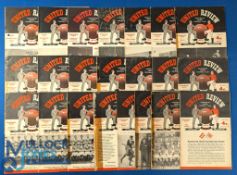 1956-57 Manchester United Home Programmes: to include Sheffield Wednesday (hole punched), Manchester