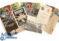 1981 England in Argentina Rugby programmes etc (5): 5 of the 7 issues, those v San Isidro,