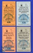 Selection of Derby County European Cup home match tickets to include 1972/73 Zeljeznicar, 1972/73