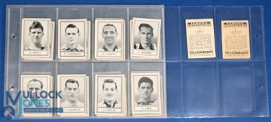 1952 Barratt & Co Famous Football Cards: new series of 50 (full set) with noted cards of Milburn,