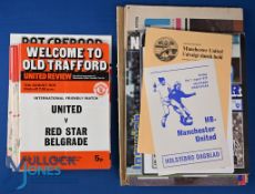 1975/76 Manchester Utd complete league season homes nos. 1 - 27 plus Pat Crerand testimonial 26