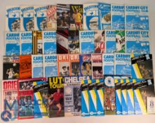 1968-2011 Cardiff City Football Programmes, mostly home programmes: 41 pre 1980 and #100s up to 2011