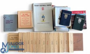 Rugby Football Handbooks etc (Qty): Many RFU, English Schools, Referees' Society and other such