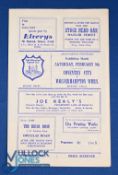 Scarce issue 1962/63 Coventry City v Wolves exhibition match programme 9 February 1963 played at