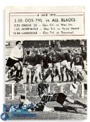 1970 NZ tour to S Africa Rugby Programme v Eastern Transvaal: Clean 8pp issue from Springs, no