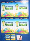 2014 Panini World Cup Brazil Sticker Album, two complete albums, plus two empty albums, 2x