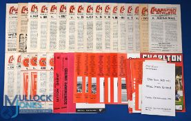 Selection of Charlton Athletic home match programmes 1947/48 Stockport County (FAC), Aston Villa,