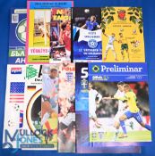 Collection of England international away match programmes 1979 Bulgaria, 1984 Turkey, 1985 USA, 1987