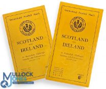 Scotland v Ireland Rugby Programmes (2): 1951 & 1953 Standard Murrayfield issues, one neatly magic-