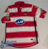 2006-2007 Wigan Warriors Rugby Match Prepared Shirt No.27 Hargreave