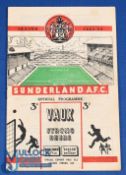 1953/54 Sunderland v Manchester Utd Div. 1 match programme 27 February 1954 at Roker Park; good. (