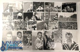 Wigan Rugby League b&w Photographs: a good collection of action and portrait team images, with