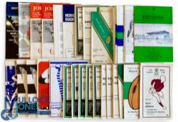 Scottish Club Rugby Programmes (40): Homes from Hawick, Gala, Kelso, Heriots, Melrose, Jordanhill,