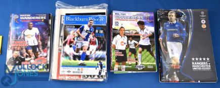 2009/10 Manchester Utd Premier league away match programmes v Bolton Wanderers, Wolves, Birmingham