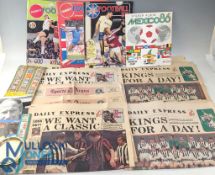 Panini Football Sticker Albums and football ephemera - to include a Mexico World Cup album part