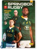 Scarce 2022 S Africa v Wales 2nd Test Rugby Programme: Historic first Wales win over the