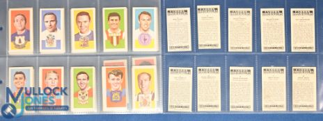 1967 Barratt & Co Famous Football Cards A15: series of 50 (full set of colour cards) with noted card