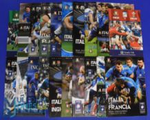 2000-2016 Italian Home 6 Nations Rugby Programmes (20): Glossy issues v England 2000, 04, 06. 12, 14